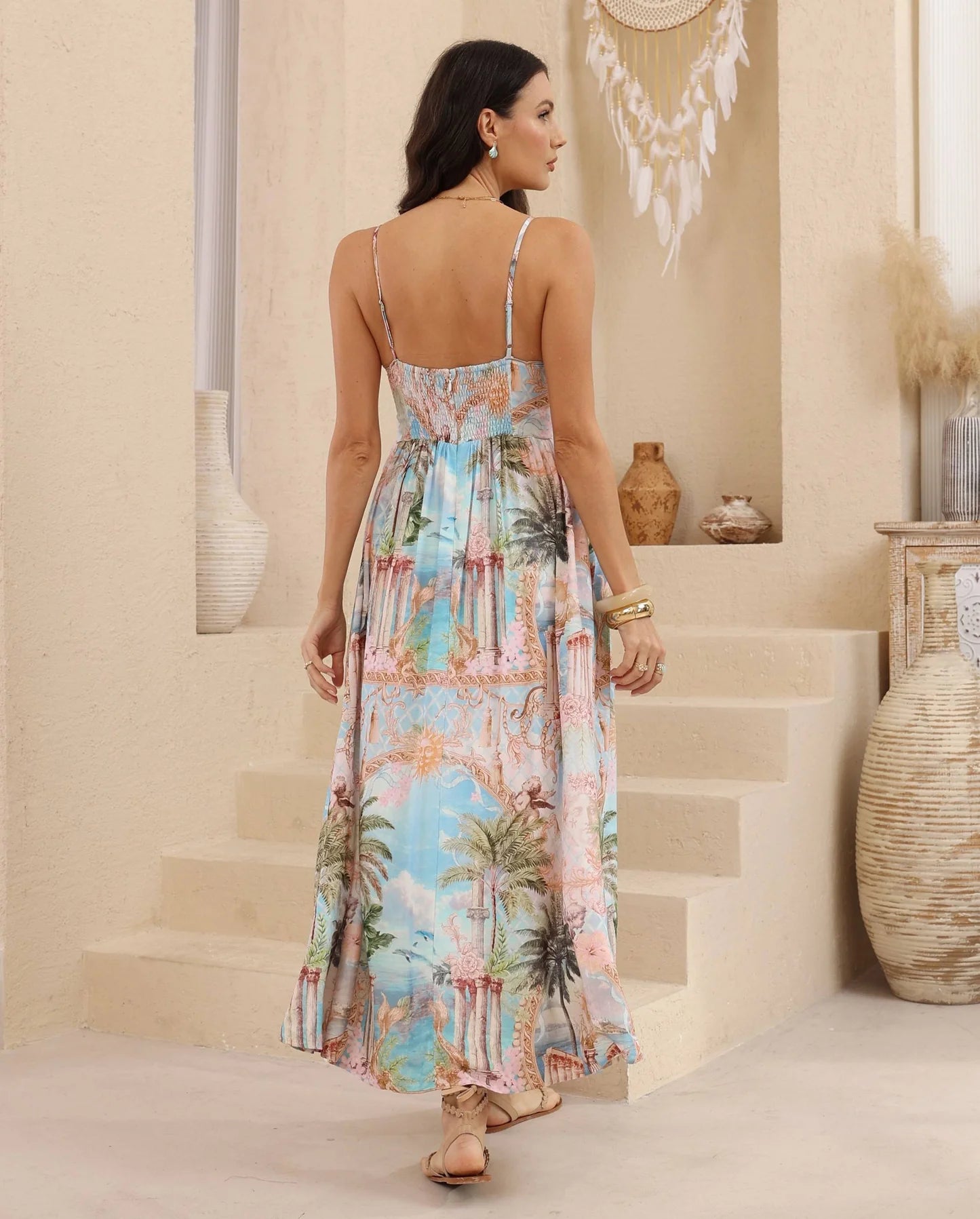 This gorgeous Cassie Maxi Dress by IRIS MAXI is a statement of timeless beauty and comfort! It features adjustable spaghetti straps, square neckline, pockets and A Line Skirt.
Enjoy chic sophistication all year round with this effortless Iris Maxi Collette Dress. Make it your go-to for special occasions!
Features:
Shirred back of bodice with Zip
Scallop Edging in Rose Gold Thread
A- Line Full Skirt
Adjustable Straps
Square Neckline
Maxi Length
True to size
100% Soft Rayon
Designed in Australia