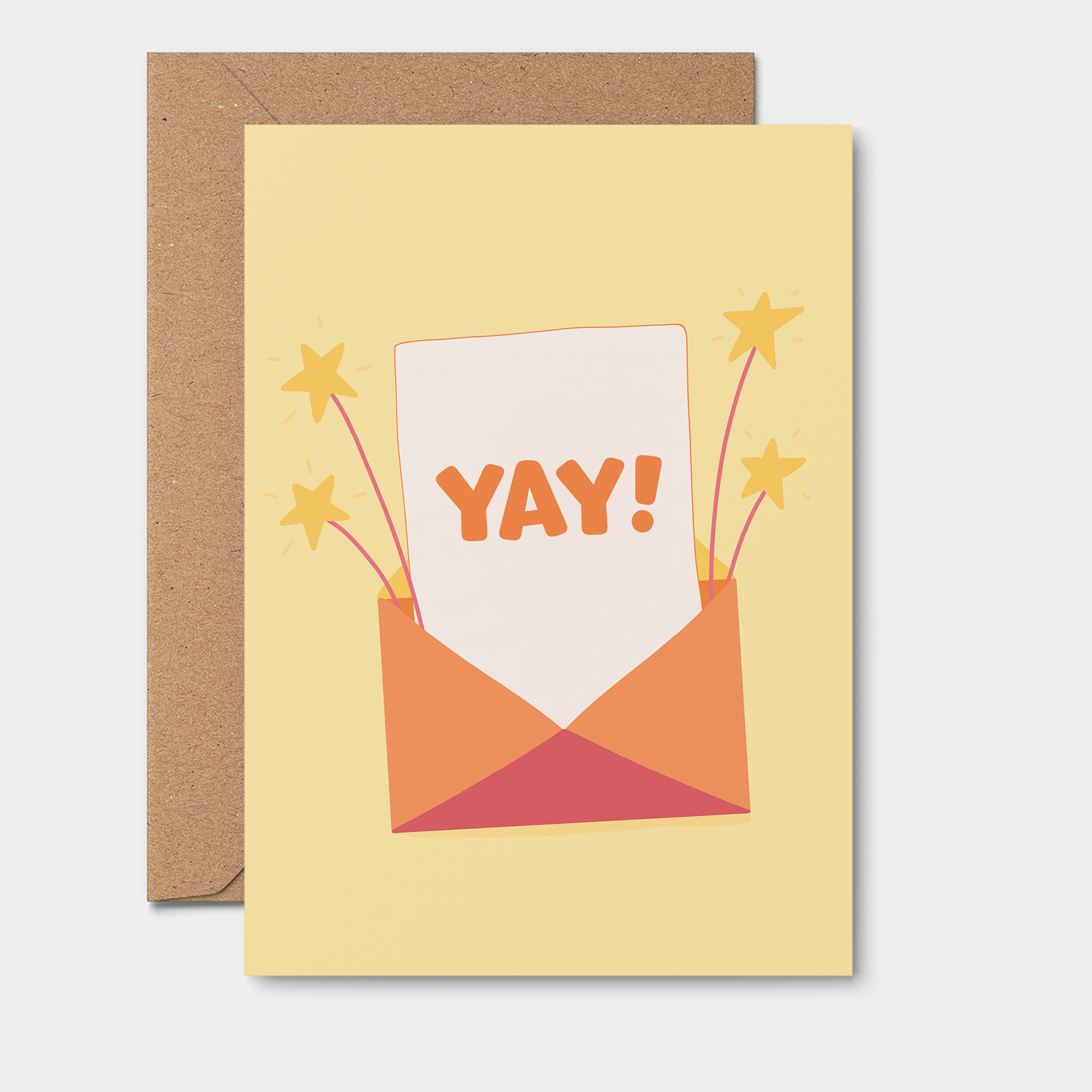 YAY GREETING CARD Evelope
