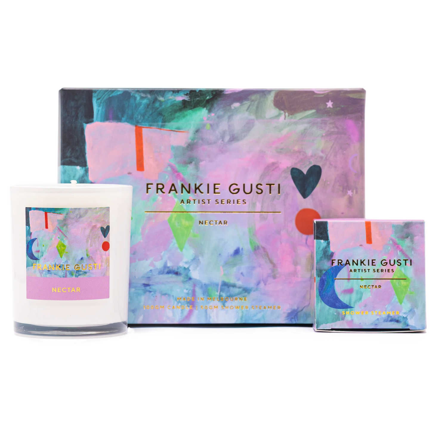 Indulge in some TLC with this luxurious Shower Steamer + Candle duo.
50gm Shower Steamer
100gm Candle