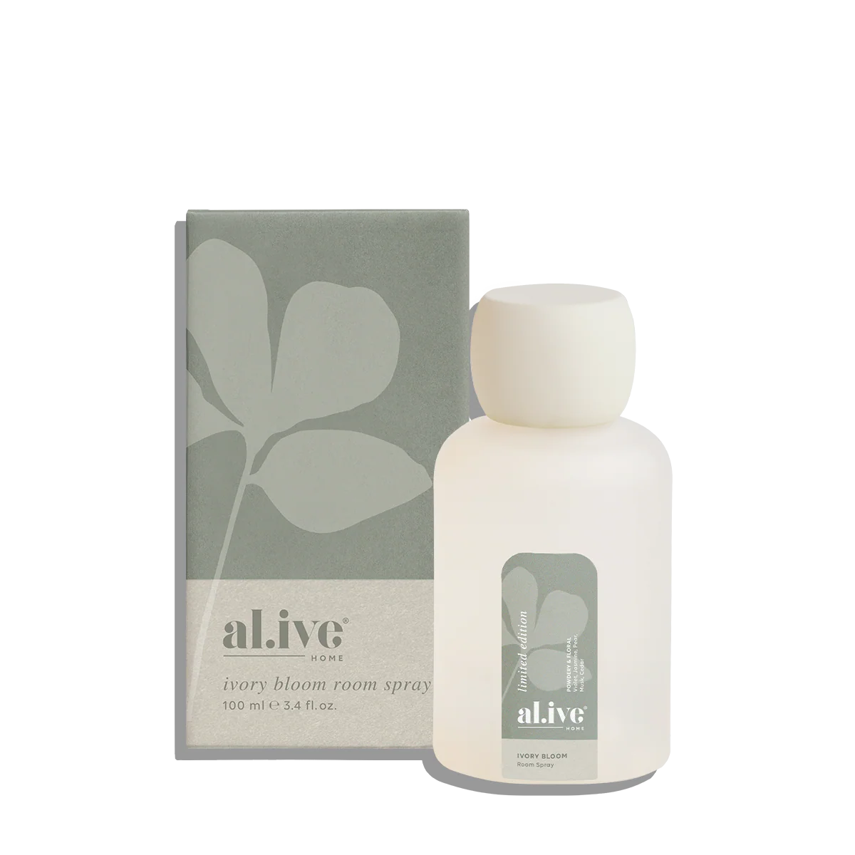A 100ml Room Spray delivering a fine mist to instantly refresh spaces. Scented with our limited edition Ivory Bloom fragrance inspired by white florals, it’s designed to bring calm and softness to everyday moments.
