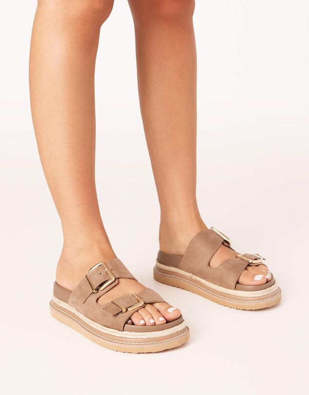 Alder Slides Fawn Beige