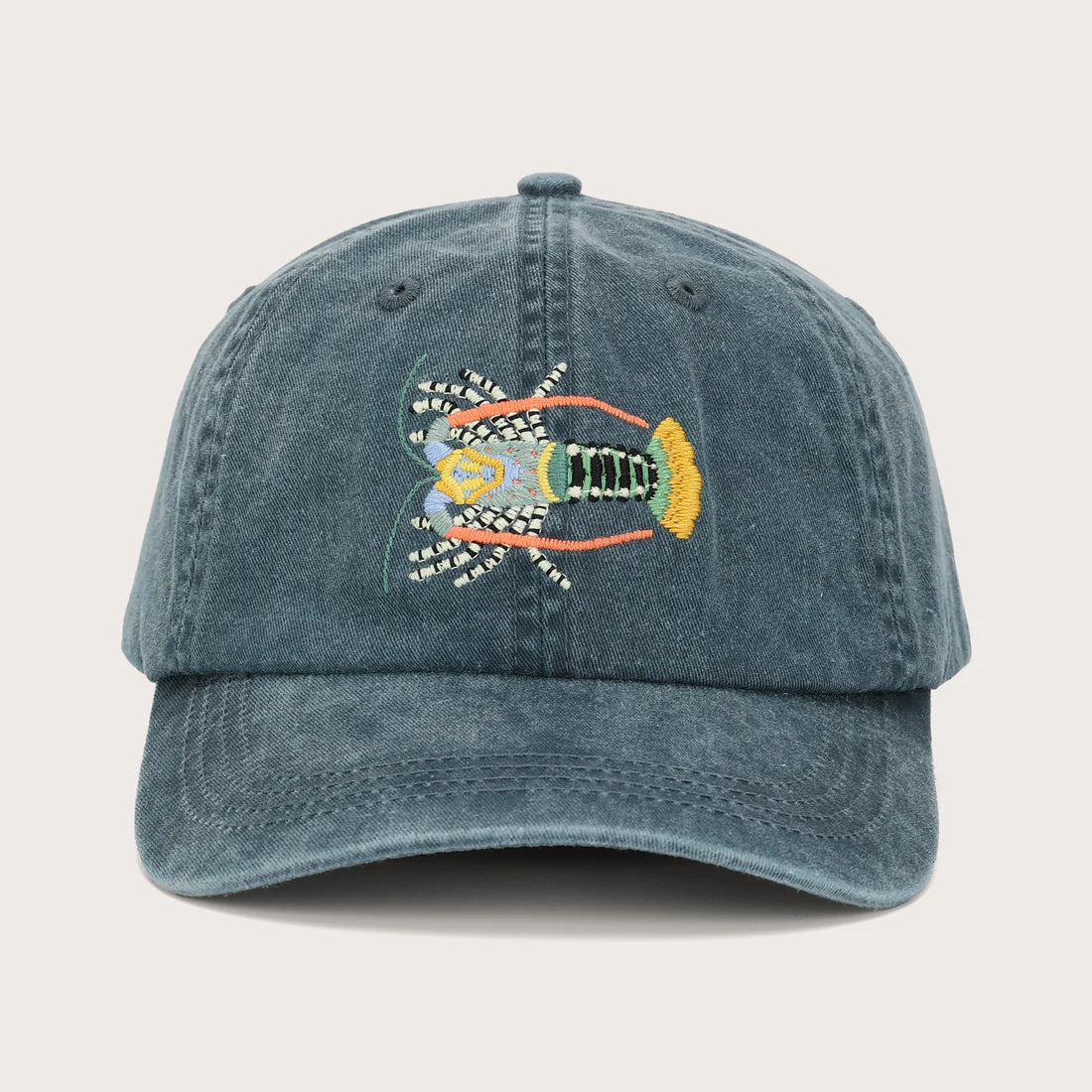 This lightweight cotton hat has a weathered look and feel, making the Tropical Rock Lobster Lid as comfortable as it is attractive. The exclusive Pallion Point embroidered design stands out on the stony blue fabric - a unisex look sure to pair perfectly with your catch. Stoke the coals, chuck on your Crayfish Lid and get set for a feast around the fire with this crowd-favourite Fish Lid