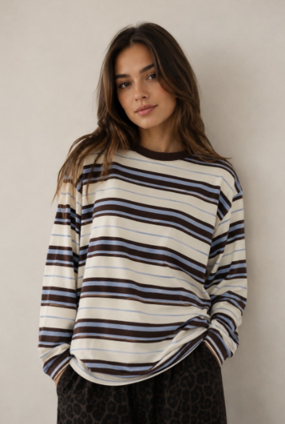 Striped L/S Top