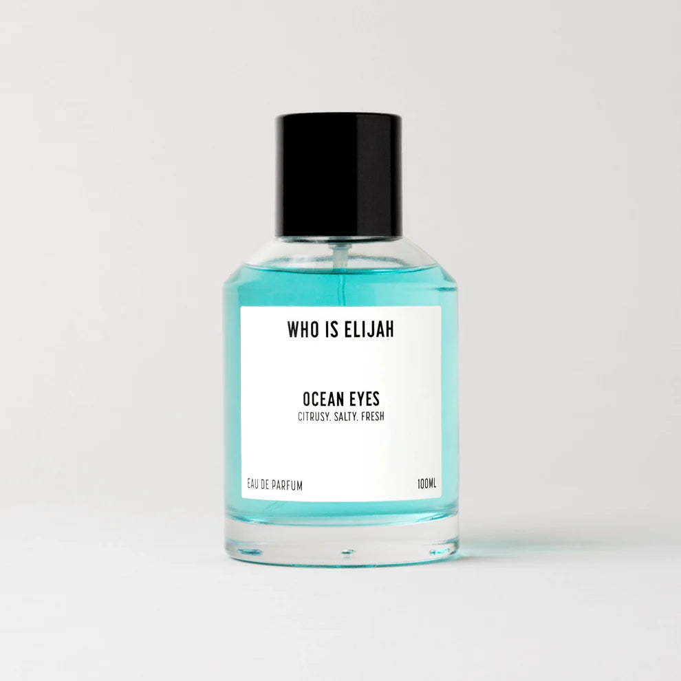 OCEAN EYES smells like sun, sweat, and sex. In the best way.

Salt on skin. Sun in your eyes. Crisp citrus, grapefruit and mandarin orange is sharp and invigorating, like the first rush of fresh ocean air. It’s a fragrance that doesn’t try to be noticed, but it’s impossible to ignore.