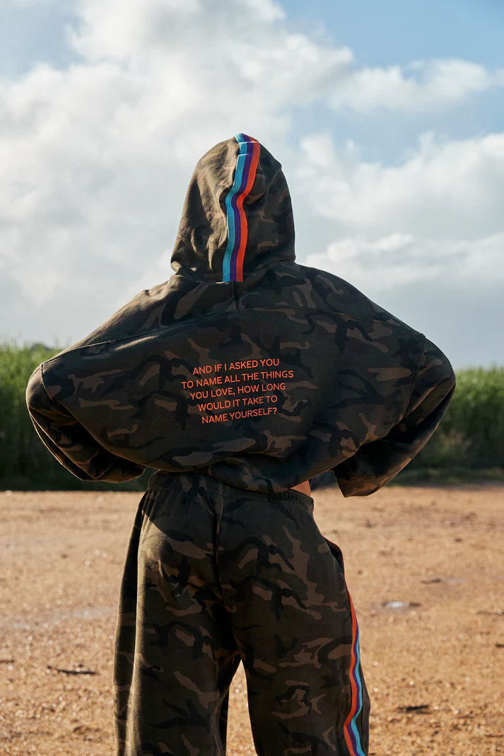 YOU HAVE ALWAYS BEEN ENOUGH!

Crafted from soft 100% cotton, this jumper has been enzymed-washed to look like an old friend with charm. With an oversized fit that brings comfort levels to the max, this jumper is a must have. Front embroidery, kangaroo pocket, woven tape on hood and a beautiful quote on the sleeve and back.