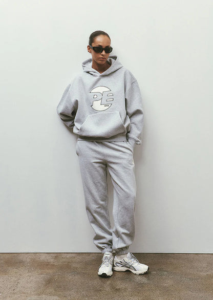 Voltage track pant in mid grey Marle