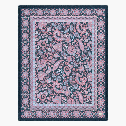 Midnight Picnic Rug - Isla 

Escape into nature with the Midnight picnic rug, our most enchanting design yet. With colours inspired by the magic from dusk until nightfall, this striking rug blends bold paisley florals with intricate botanical detail. Crafted for the moments that matter most: lazy afternoons by the lake, a quiet solo retreat beneath the trees or golden-hour gatherings with friends that last into the night. 

- Made with 100% cotton

- One-colour tassel trim around the rug