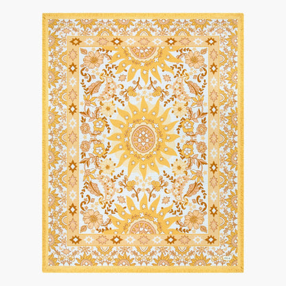 Vacanza Picnic Rug - Isla 

Introducing the Vacanza picnic rug - your passport to an effortless Euro summer escape. Inspired by the vibrant energy of sun-kissed afternoons, this rug features a playful blend of bright summer hues, and a bold bohemian sunshine pattern. Designed to elevate every gathering, it’s the perfect companion for outdoor adventures, from beachside picnics to alfresco dining.

- Made with 100% cotton

- One-colour tassel trim around the rug

- Extra large picnic rug - approx 200 x 160cm 