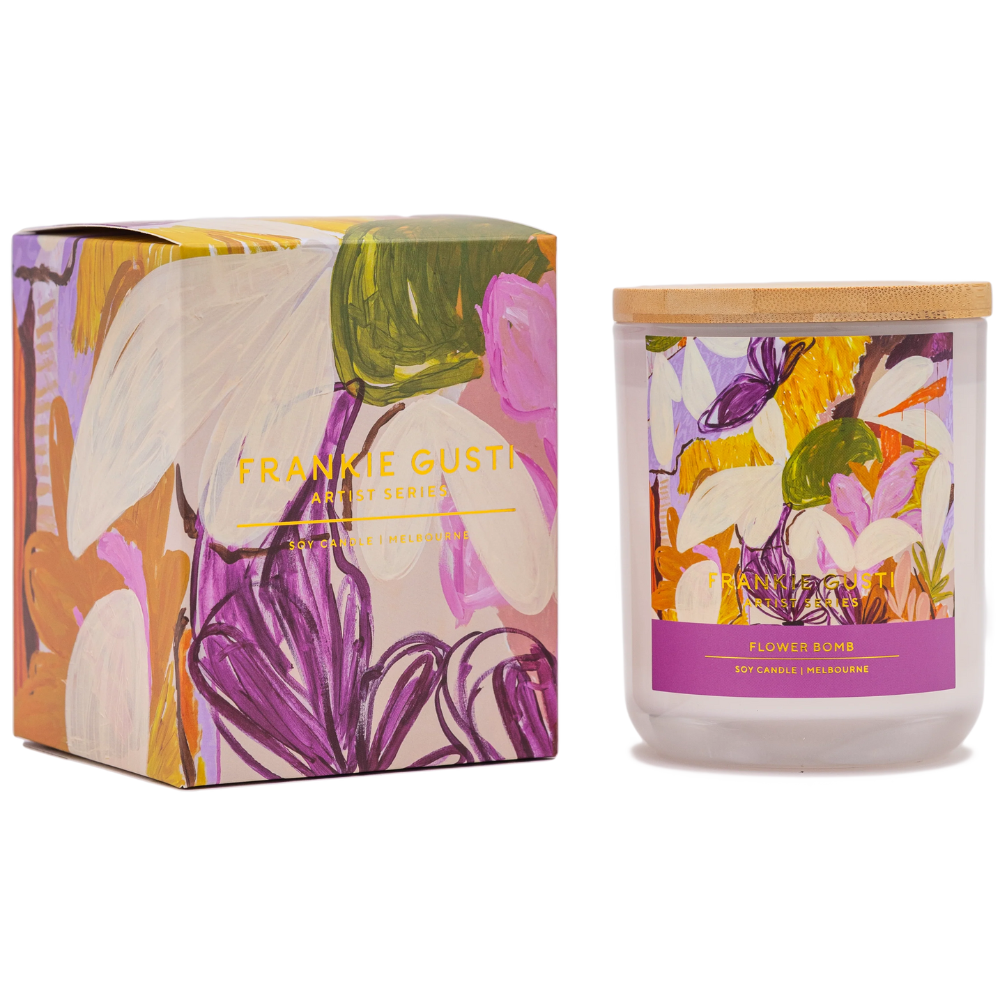 A magic garden of jasmine, ylang ylang&nbsp;+&nbsp;huckleberry, with fresh bursts of lemon&nbsp;+ bergamot, finished with creamy sandalwood, tonka bean, madagascan vanilla, and sweet amber.

Artwork by Kate Mayes
