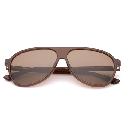 BOBBI : MILKY TORT SITO 

So slim you'll forget you're wearing them. Others won't.

Perfect for: travelling light and still being the best dressed person at the gate.

•     60-11-145, 4 base

•     Translucent brown acetate frame

•     CR39 brown lenses

•     Polarised

•     100% UV protection

•     Silver hardware

•     Best suited to square, heart shaped or angular face shapes

•     Cat.2 lens
