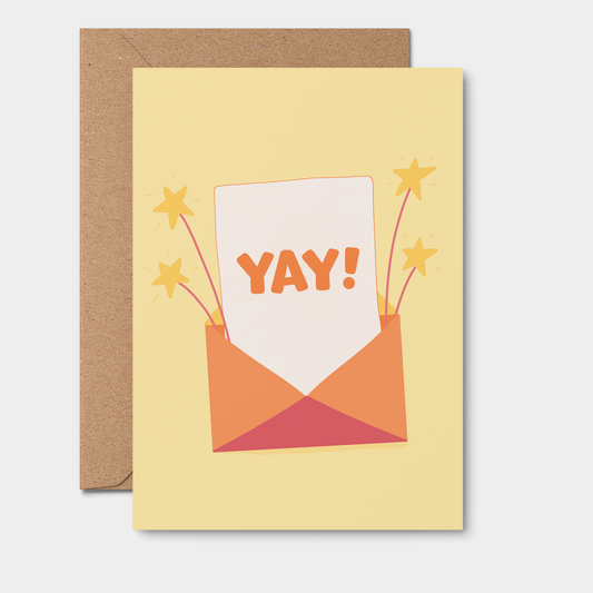 YAY GREETING CARD Evelope