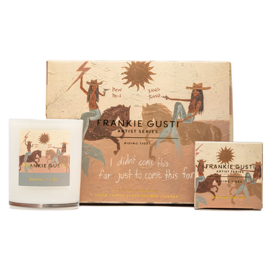 Indulge in some TLC with this luxurious Shower Steamer + Candle duo.

50gm Shower Steamer
100gm Candle

Sea salt mingled with zesty kaffir lime and bergamot, vibrant lemongrass, and softened with exotic saffron and warm amber.