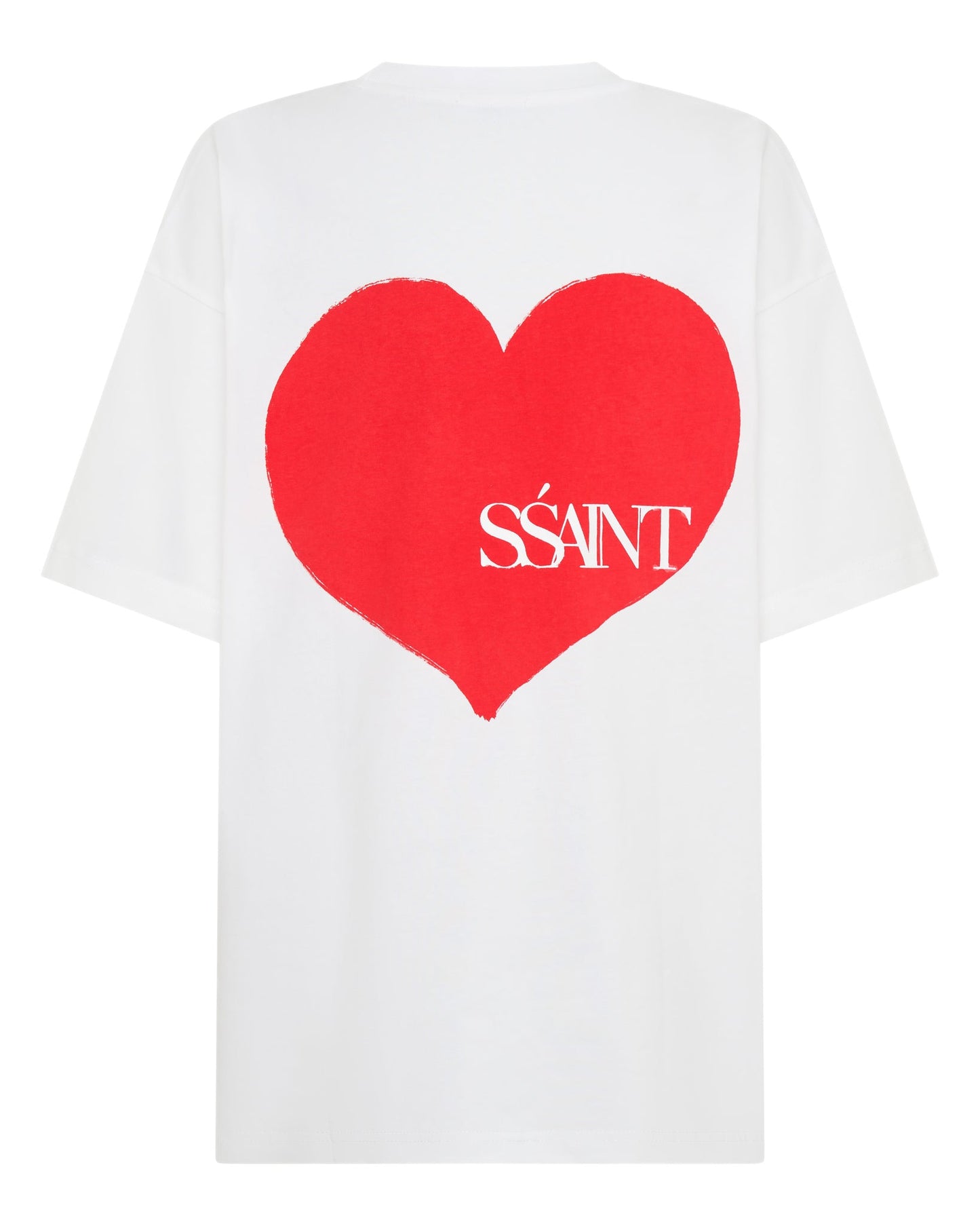 
Introducing the SŚAINT Heart T-shirts. A small heart on the front, big love on the back, this oversized unisex tee is made for the lovers of the world. 