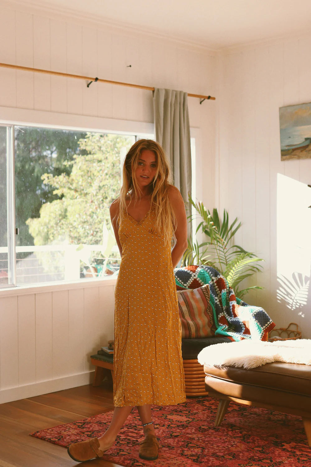 Your “one dress, everywhere plans” kind of moment just arrived.

The Barefoot Blonde Jewel Midi Dress – Saffron is that perfect mix of polished and effortless you’ll keep reaching for. Designed in a rich saffron hue that instantly lifts your look, it brings warmth, confidence, and just the right amount of standout energy, without ever feeling over the top.