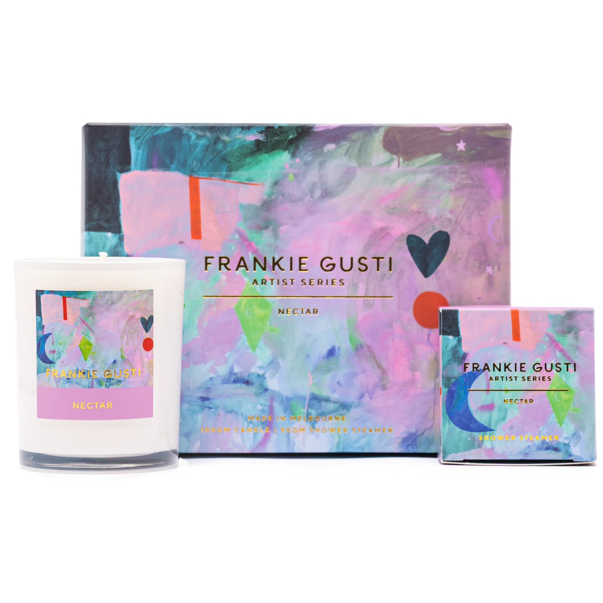Indulge in some TLC with this luxurious Shower Steamer + Candle duo.

50gm Shower Steamer
100gm Candle