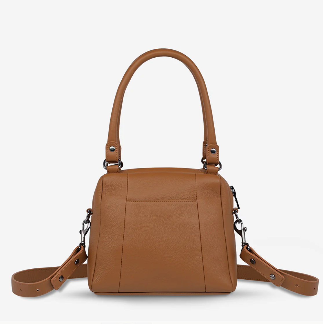 Mini Mountains Bag - Camel - Status Anxiety 

Good things come in small packages. 'Mini Mountains' is a more compact version of the iconic 'Last Mountains' bag. This day to night companion can be worn on elbow, shoulder, or cross body (with included long strap). Features a wide-opening main compartment, longer shoulder strap for added comfort, and secret magnet-close pocket on the outside for your phone etc.

Soft shrunken pebble leather
Back magnet pocket
Internal zipper pocket, and open pockets