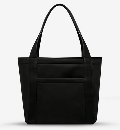 Mikah Recycled Bag - Black - Status Anxiety 

Frankie Recycled Bag - Truffle - Status Anxiety 

Tough, functional and lightweight – just what you've been looking for in a backpack (plus not to mention obvious good looks). Multiple exterior pockets keep everything within reach, while its lightweight build makes it ready for workdays, weekends, and everything between.

Premium reinforced recycled polyester (otherwise destined for landfill)
Back sleeve for sliding onto your suitcase
Dual external side pockets,