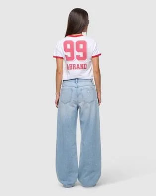 The latest 95 Wide Lily by ABRAND is designed with a mid-rise waist that sits just below your belly button, these jeans are your go-to for baggy style
Made from mid-weight indigo denim, they feature a relaxed fit through the butt, thighs, and legs for comfort, with a wide straight leg that bunches at the ankle for the ultimate Y2K look
Pair these jeans with a baby tee and classic sneakers, or opt for a chunky knit for head-to-toe baggy style