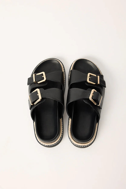 Alder Slides Black