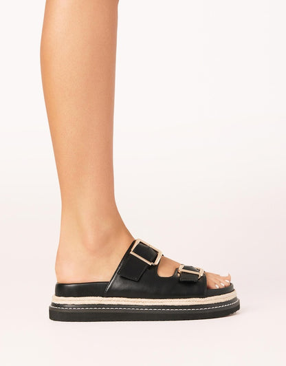 Alder Slides Black