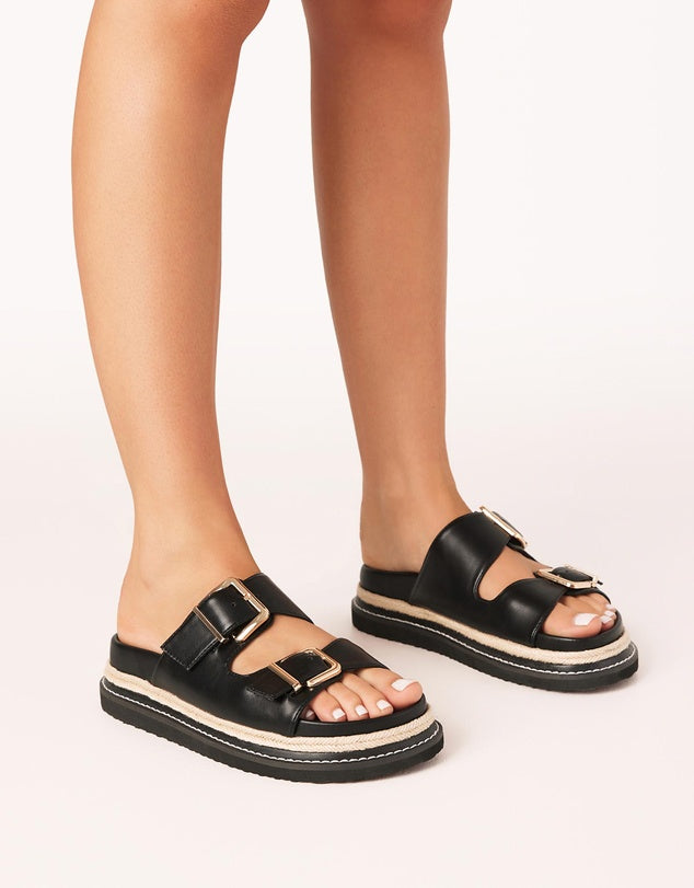 Alder Slides Black