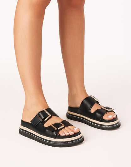 Alder Slides Black