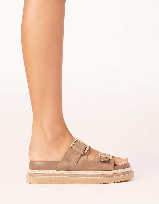 Alder Slides Fawn Beige