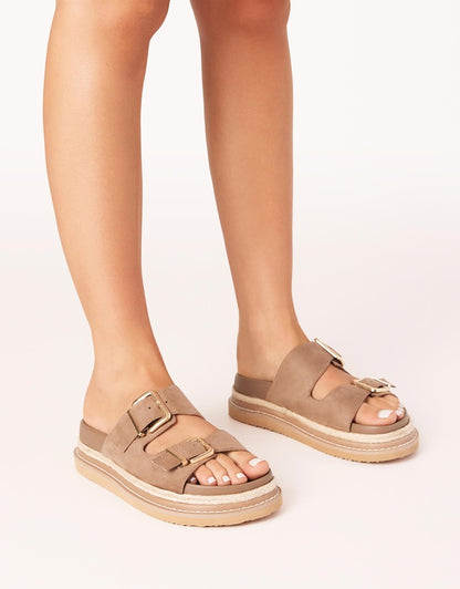 Alder Slides Fawn Beige