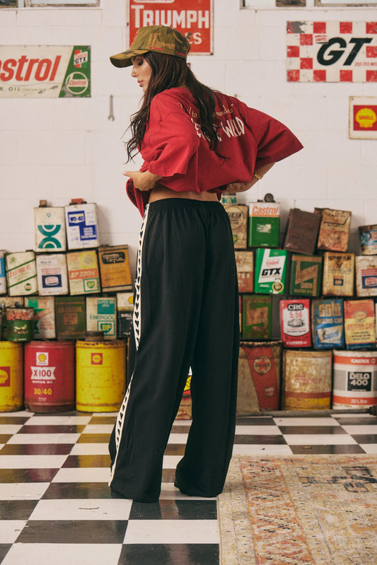 The Raving Hearts Pants

The raving heart pants are the ultimate head nod to living your best 90's life!

Featuring an extra wide relaxed leg, woven heart tape down side legs, side pockets, a cute Sabbi leg embroidery and thick elasticated waistband with draw string.

Set hearts racing in these bad boys.