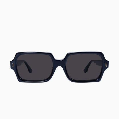 Liberty - A mid-sized, versatile frame with metal trim and a thick, flat face.