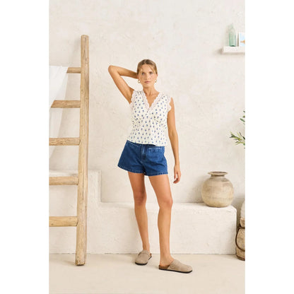 Flirty, Feminine, and Effortlessly Chic

Meet the Rhythm Primrose Lace Top, your new wardrobe favourite for easy, elevated style. Soft floral prints meet delicate lace trims for a subtly romantic finish, while the V-neckline and cropped silhouette make it perfect for pairing with high-waisted jeans, breezy skirts, or tailored trousers. Lightweight and breathable, it moves with you all day, giving comfort without ever compromising on style.
