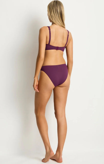 Essentials Edit Cross Front Multifit Bra Top - Claret