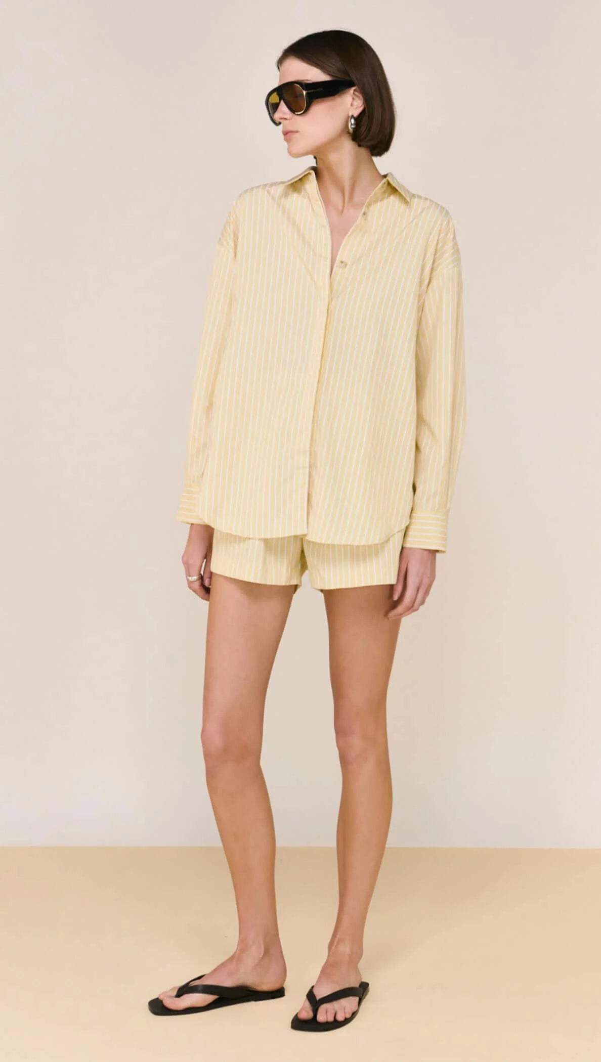 Sunshine in a Shirt.

Meet the Zeno Butter Yellow Striped Shirt from Staple The Label, your new go-to for effortless, everyday polish with zero fuss. Lightweight, breezy, and oh-so-soft, this relaxed-fit shirt drapes beautifully, giving you that put-together vibe while keeping things easy and comfortable.

With subtle yellow-and-white stripes and a classic button-through front, it’s the kind of shirt you can wear loose, half-tucked, or layered for a fresh, modern take on warm-weather dressing. Pair it with 