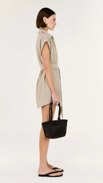 Polished, effortless, and ready for anything. This is your everyday shirt dress, upgraded.

Meet the Staple The Label Hadley Linen Blend Pinstripe Mini Shirt Dress, a modern take on a timeless classic. With its clean pinstripe pattern and easy silhouette, it’s the kind of piece that makes getting dressed feel simple, but still seriously put-together.