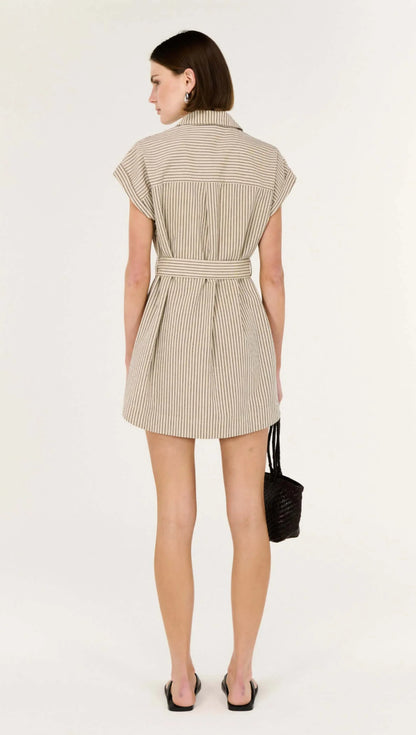 Polished, effortless, and ready for anything. This is your everyday shirt dress, upgraded.

Meet the Staple The Label Hadley Linen Blend Pinstripe Mini Shirt Dress, a modern take on a timeless classic. With its clean pinstripe pattern and easy silhouette, it’s the kind of piece that makes getting dressed feel simple, but still seriously put-together.