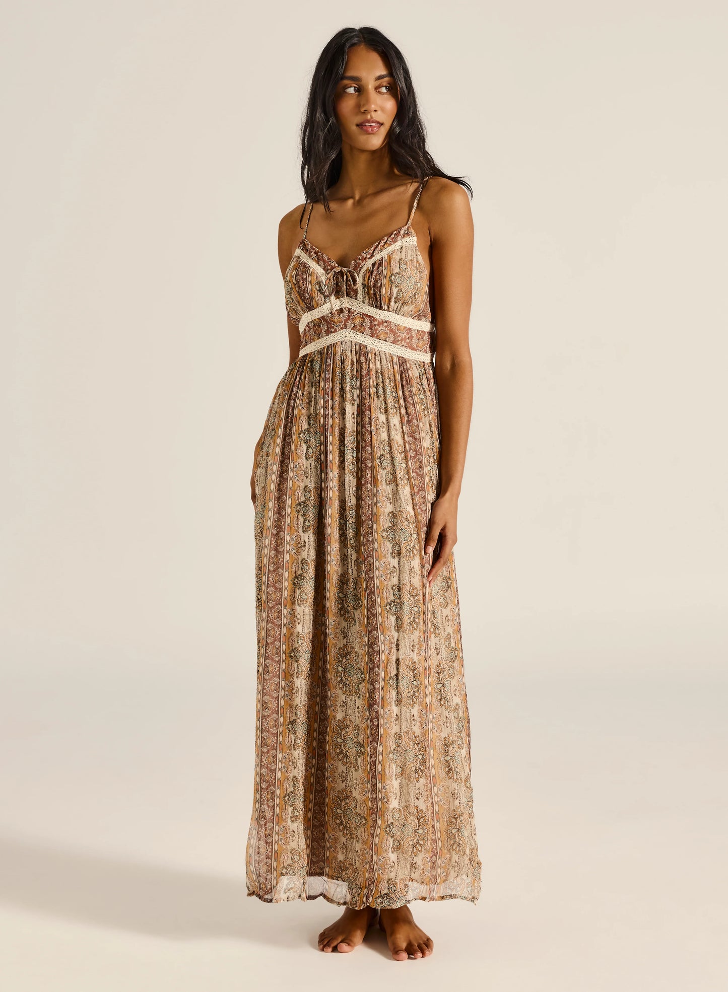 Floaty, feminine, and just a little bit dreamy. This is your “effortlessly dressed up” moment.

Meet the Tigerlily Lace Front Maxi Dress, a beautifully soft, romantic silhouette designed to move with you from day to night. Crafted from a sheer, lightweight fabrication with an internal slip, it gives you that airy, ethereal feel while keeping things comfortable and easy to wear.