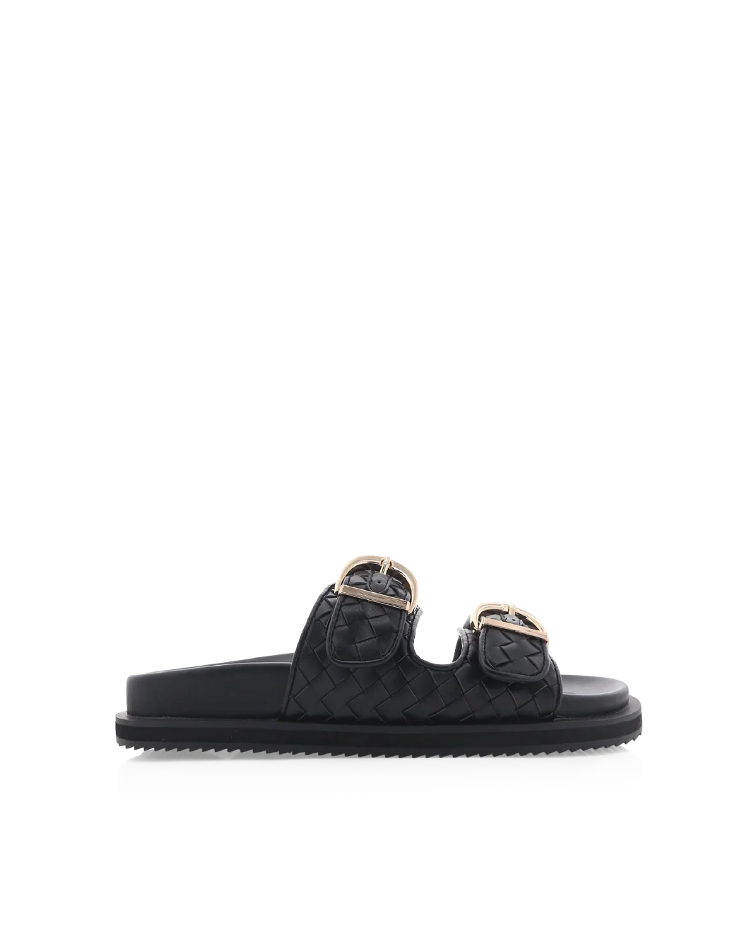 Talon by Billini is a trendy summer slide, available exclusively to Billini.

Step into summer with the ultimate slide of the season.

Featuring;

flat footbed with chunky exposed sole
open round toe
twin strap on upper with adjustable buckle fastening
quilt detailing on upper
statement chunky buckle in gold hardware
easy slip-on design
open heel counter
synthetic upper, lining and outsole