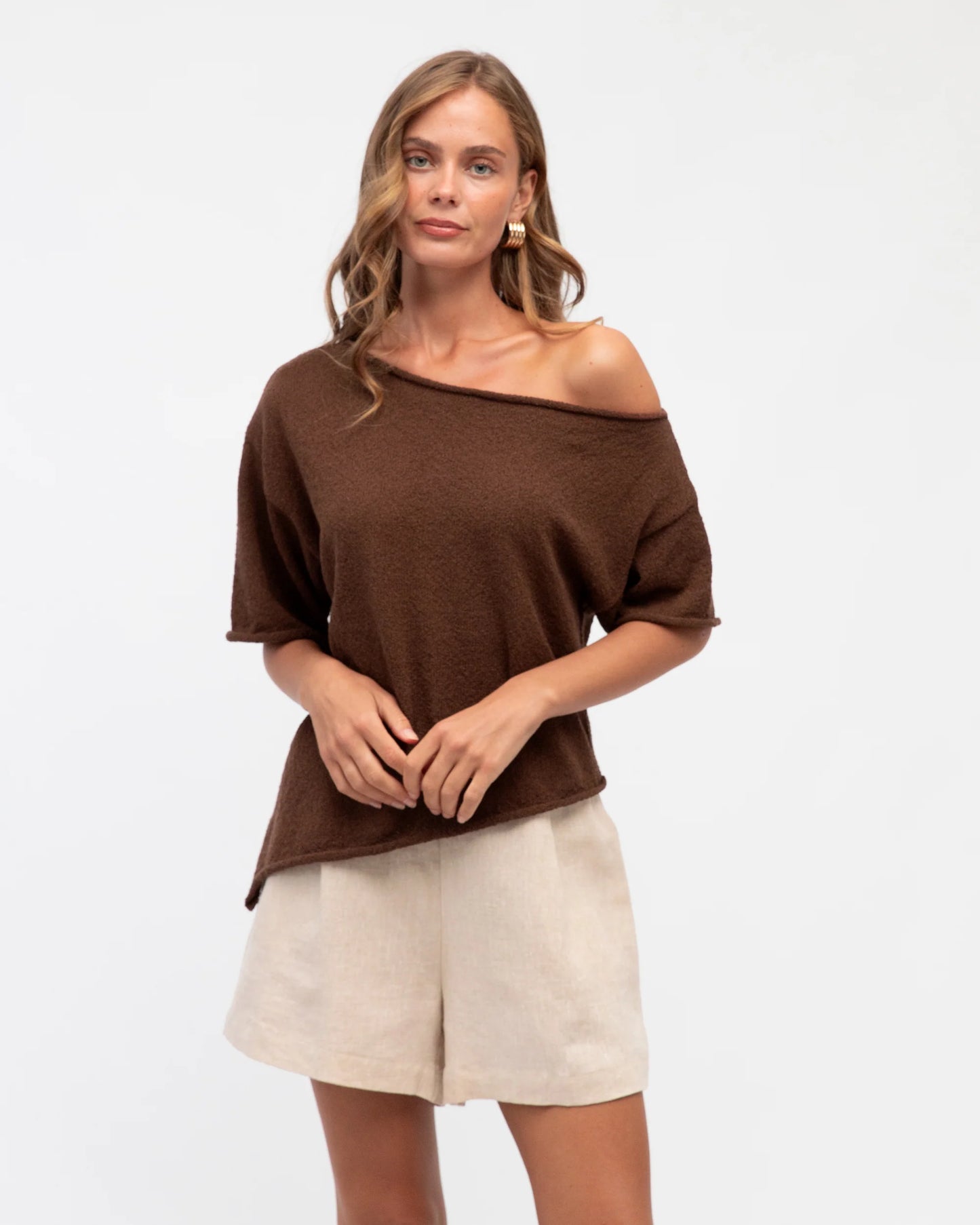 Asy Bounce Knit Top