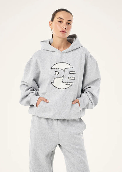 Voltage hoodie in mid grey marle