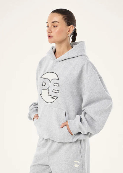 Voltage hoodie in mid grey marle