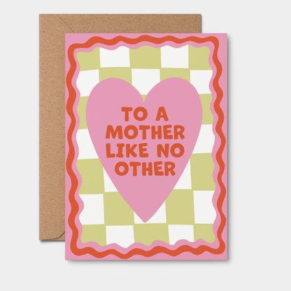 Card For Mum: A Mother Like No Other, Birthday, Thanks, love