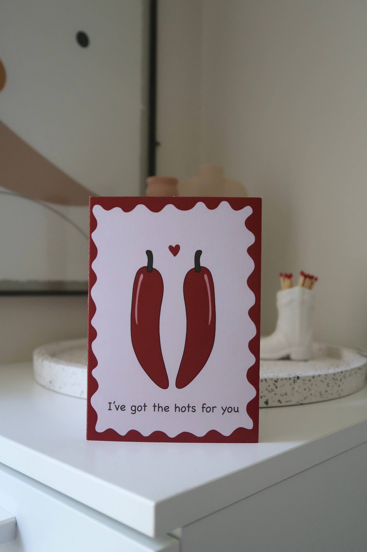 Cheeky Love Card | Hots for you | Chilli