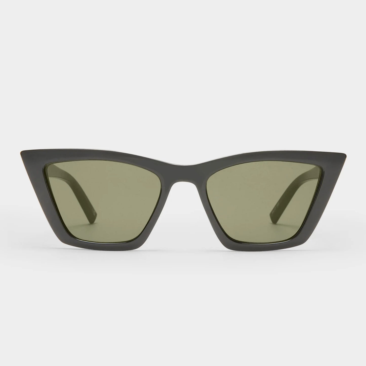 Featuring sweeping lines and refined proportions, our VELODROME sunglasses are an invariable classic. Designed with a midsized fit and chic signature pinstripe metal hardware on both temples, this refined cat-eye style is suitable for all face shapes and will look sharp with any outfit.

• Finished in classic black with dark lenses for an everyday look.
• Made using BPA free polymer plastic which is lightweight, durable and impact resistant.
• Fitted with shatterproof and scratch resistant polycarbonate len