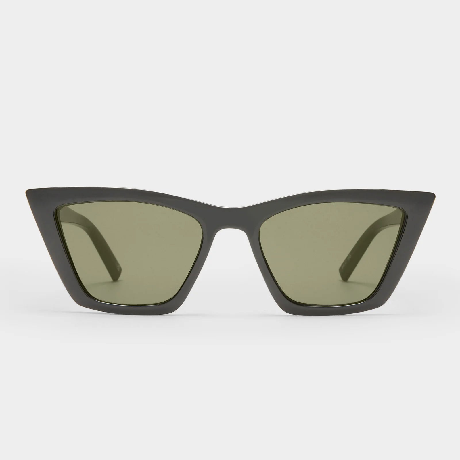 Featuring sweeping lines and refined proportions, our VELODROME sunglasses are an invariable classic. Designed with a midsized fit and chic signature pinstripe metal hardware on both temples, this refined cat-eye style is suitable for all face shapes and will look sharp with any outfit.

• Finished in classic black with dark lenses for an everyday look.
• Made using BPA free polymer plastic which is lightweight, durable and impact resistant.
• Fitted with shatterproof and scratch resistant polycarbonate len