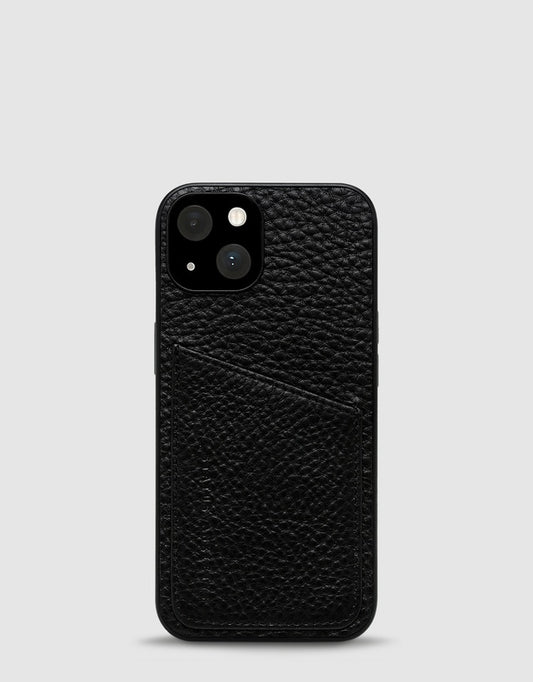 The new who's who around here. Our new and improved phone case is made of durable polymer and is moulded to provide maximum protecting to your phone screen. Finished with our signature shrunken pebble leather and card slot for keeping your most frequently used 2-3 cards close at hand. The Who's Who case is made to cut the fuss and improve the way you carry...