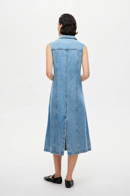 Your new “throw-on-and-look instantly put together” denim moment has arrived.

The Neuw Denim Shirt Dress blends crisp Nordic-inspired design with that laid-back Melbourne edge Neuw is known for. Think clean lines, vintage attitude, and effortless cool. It’s the kind of piece that feels minimal, but still makes a statement.