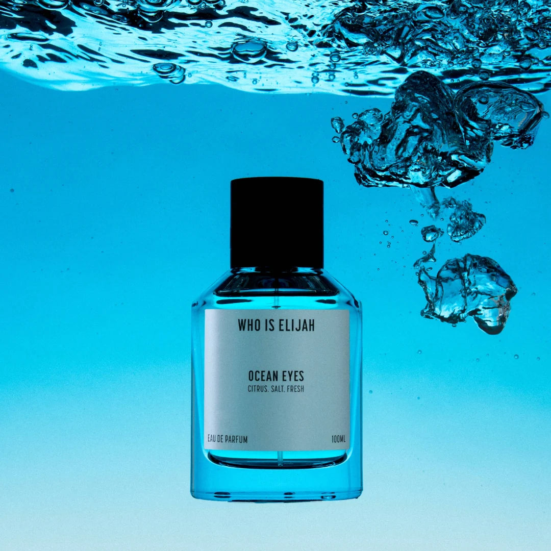 OCEAN EYES smells like sun, sweat, and sex. In the best way.

Salt on skin. Sun in your eyes. Crisp citrus, grapefruit and mandarin orange is sharp and invigorating, like the first rush of fresh ocean air. It’s a fragrance that doesn’t try to be noticed, but it’s impossible to ignore.

Sea salt and juniper bring a masculine edge, clean yet full of energy. The person who wears OCEAN EYES is confident, grounded, and effortlessly cool.

