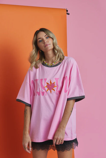 Only Love Tee Pink