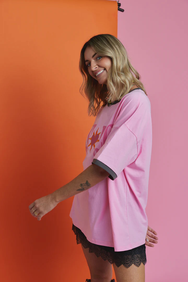 Only Love Tee Pink