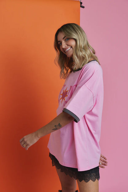 Only Love Tee Pink